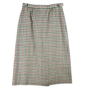 Vtg Pendleton Country Sophisticates Plaid Skirt Midi A-Line 25" Sz 0 Cottagecore